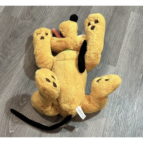 PLUTO Plush Disney Store Genuine Authentic Dog Stuffed Animal Floppy Beans 16" - Picture 5 of 10